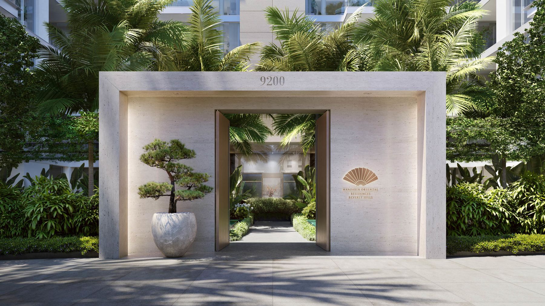 mandarin oriental beverly hills entrance